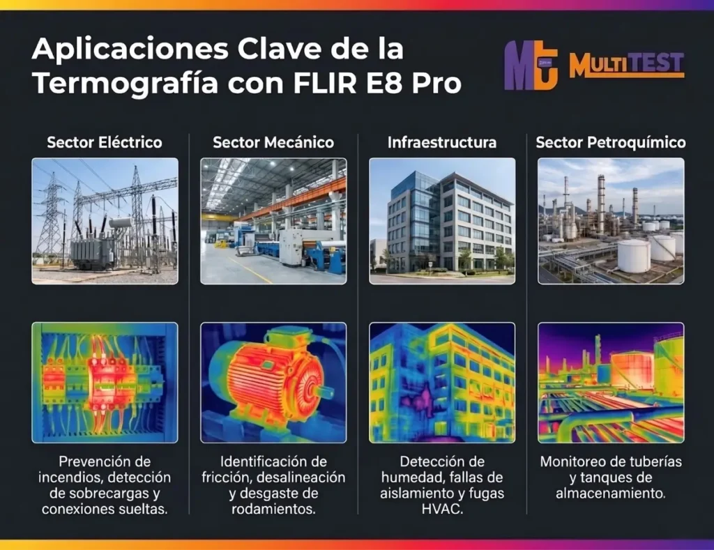 Multitest - Flir E80 Pro Infografía